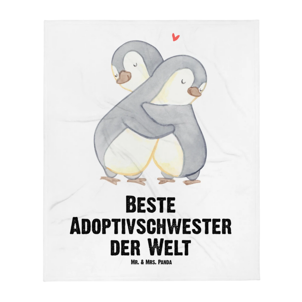 Blanket penguin Best adoptive sister in the world Wolldecke, Tagesdecke, Sofadecke, Wohndecke, Decke, für, Dankeschön, Geschenk, Schenken, Geburtstag, Geburtstagsgeschenk, Geschenkidee, Danke, Bedanken, Mitbringsel, Freude machen, Geschenktipp, Geschwister, Familie, Sister, Adoptiv, Kleinigkeit, Beste, Schwester, Adoptivschwester, Tochter, Schwesterherz, adoptiert