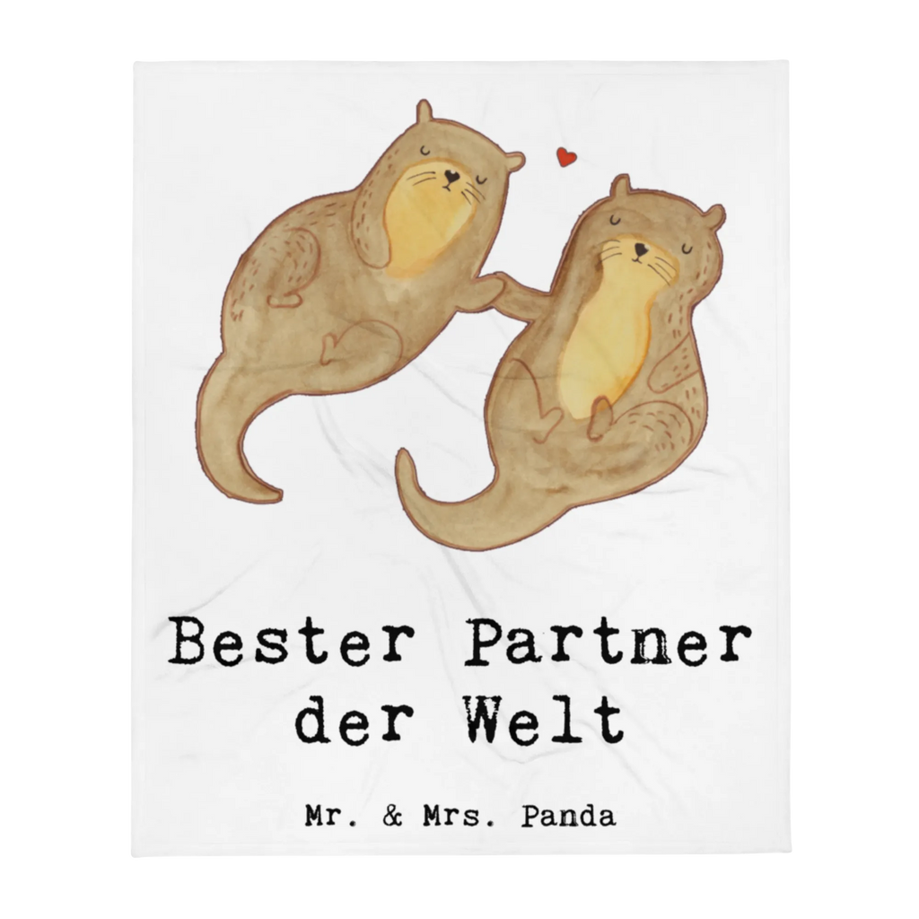 Blanket otter Best partner in the world Decke, Sofadecke, Wolldecke, Wohndecke, Tagesdecke, für, Dankeschön, Geschenk, Schenken, Geburtstag, Geburtstagsgeschenk, Geschenkidee, Danke, Bedanken, Mitbringsel, Freude machen, Geschenktipp, Ehepartner, Partner, Lebensgefährte, Mann, Ehemann. Freundin, Paar, Freund, Liebe, Frau, Ehefrau