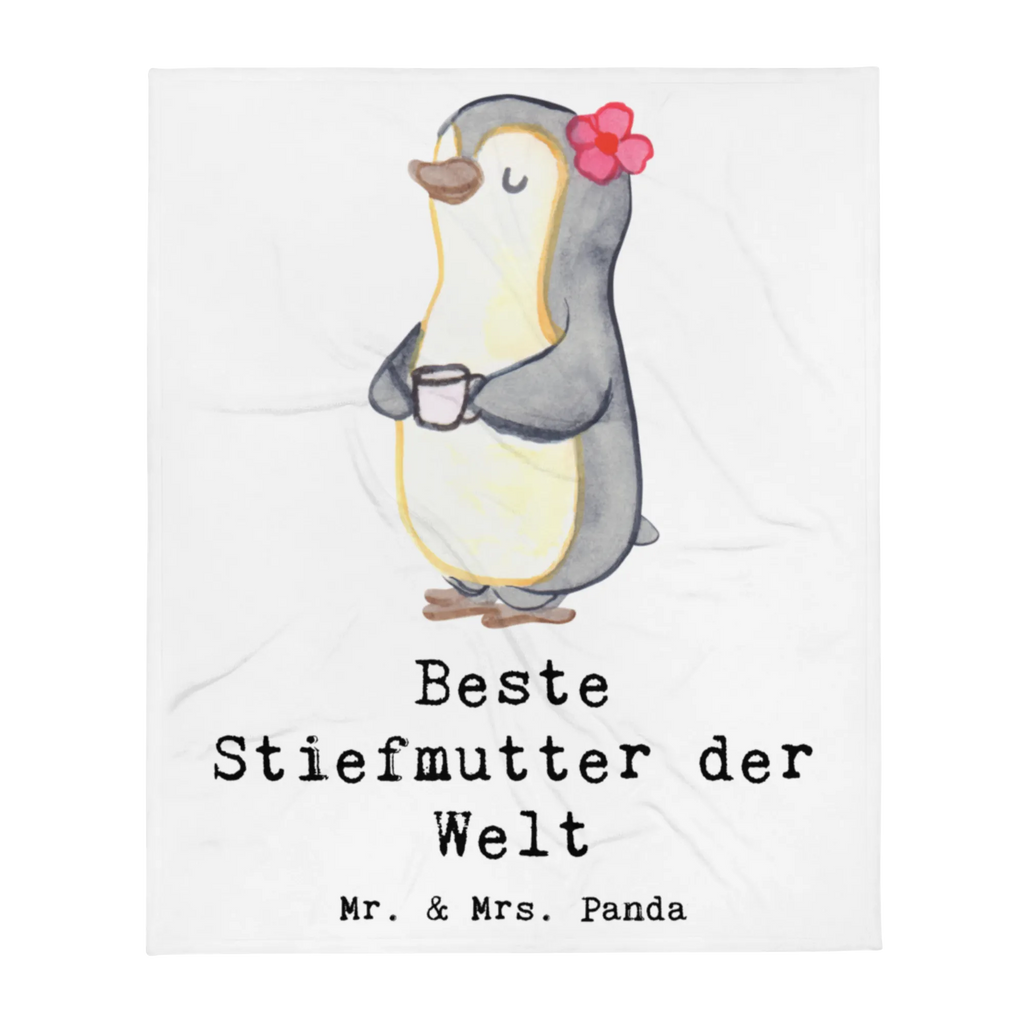 Koc Pingwin Najlepsza macocha na świecie dla, Dziękuję, Prezent, Wręczyć, Urodziny, Prezent urodzinowy, Pomysł na prezent, Podziękować, Upominek, Sprawić radość, Tip na prezent
