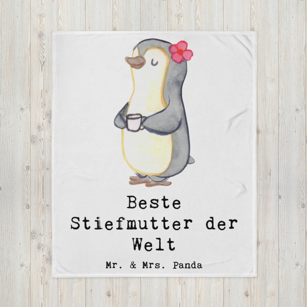 Koc Pingwin Najlepsza macocha na świecie dla, Dziękuję, Prezent, Wręczyć, Urodziny, Prezent urodzinowy, Pomysł na prezent, Podziękować, Upominek, Sprawić radość, Tip na prezent