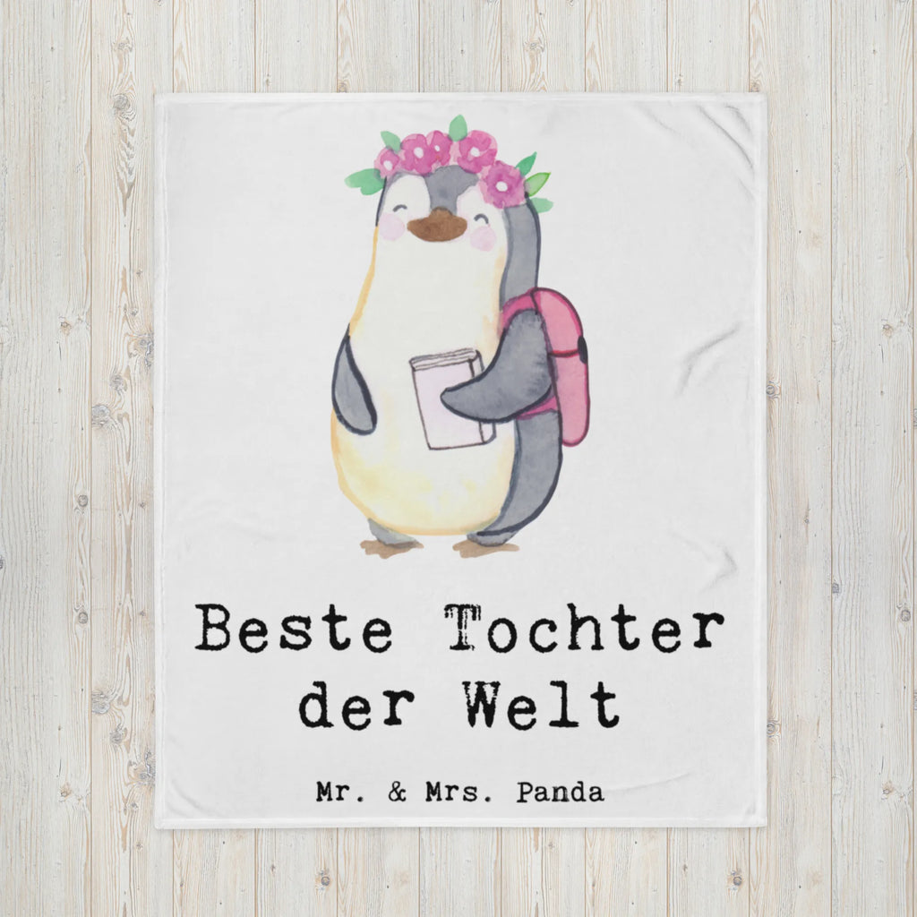 Blanket penguin best daughter in the world fleece blanket, sofa throw, snuggle blanket, warm blanket, throw blanket, plush blanket, cozy blanket, Sherpa blanket, for, thank you, gift, giving, birthday, birthday present, gift idea, souvenir, make you happy, gift tip, family, birth, father, child, little one, little daughter, mother, daughter, daughters, children, reward