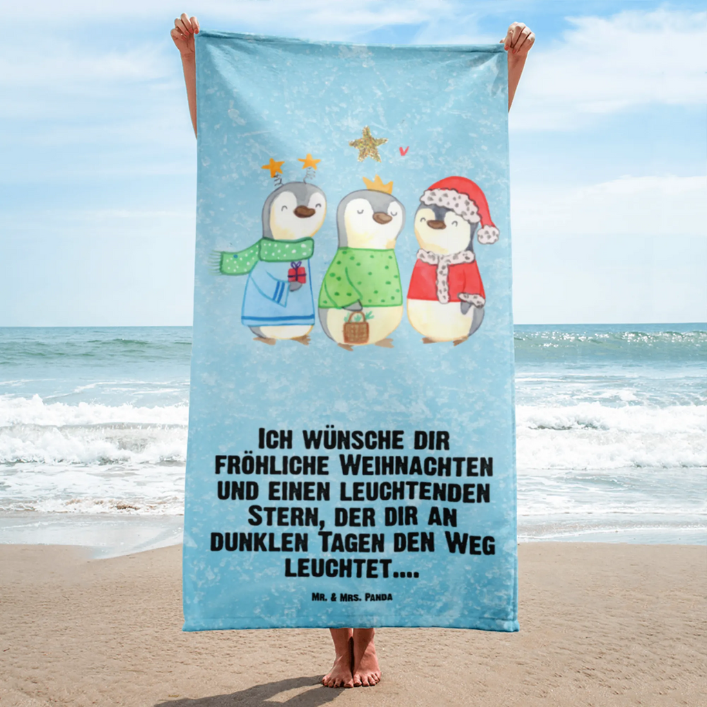 XL bath towel wintertime Holy Three Kings large beach towel, oversized towel, luxury bath sheet, XL bath towel, extra large swim towel, spa towel, Winter, Christmas, Christmas time, snow, Santa Claus, Christmas Eve, Epiphany, Christmas days, Christmas present