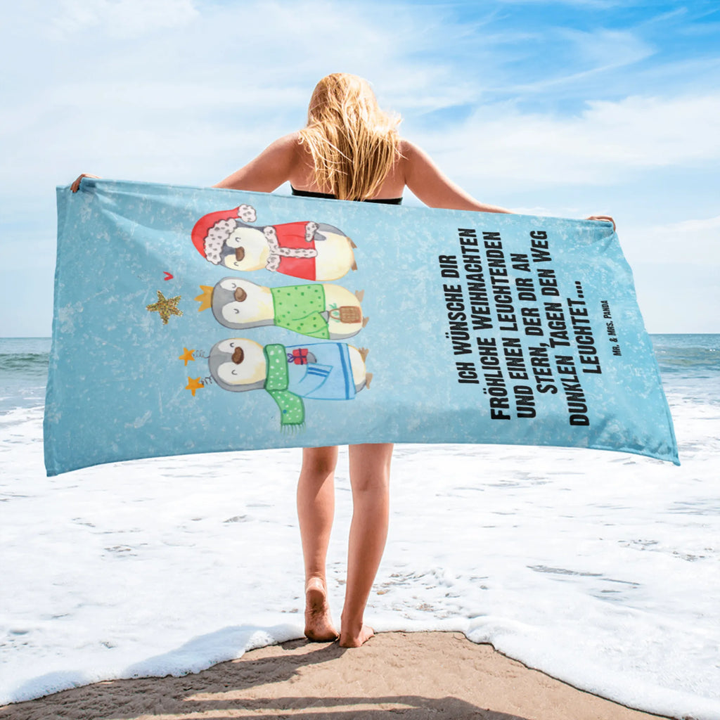 XL bath towel wintertime Holy Three Kings large beach towel, oversized towel, luxury bath sheet, XL bath towel, extra large swim towel, spa towel, Winter, Christmas, Christmas time, snow, Santa Claus, Christmas Eve, Epiphany, Christmas days, Christmas present