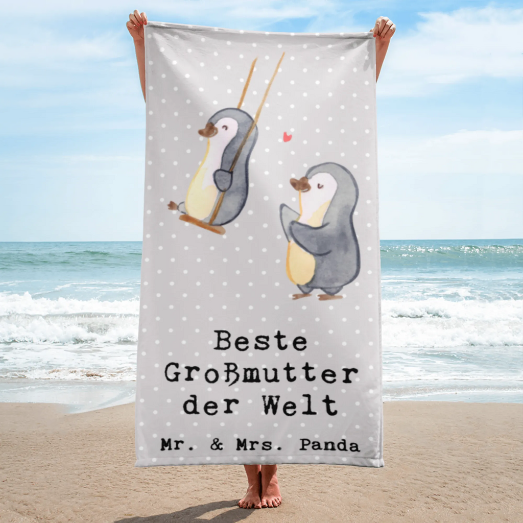 XL bath towel penguin Best grandmother in the world extra large swim towel, oversized towel, large beach towel, luxury bath sheet, XL bath towel, spa towel, for, thank you, gift, giving, birthday, birthday present, gift idea, souvenir, make you happy, gift tip, grandparents, grandma, Grandmother, become grandma