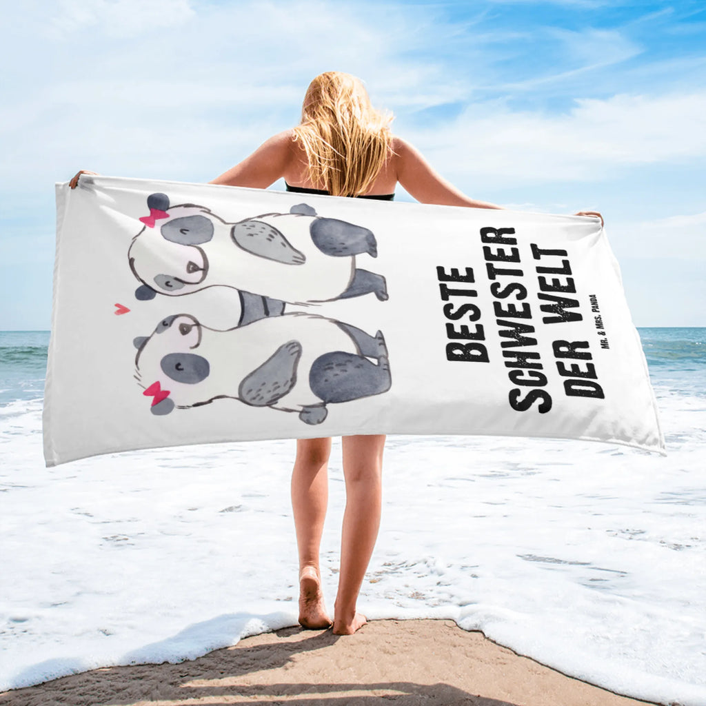 XL bath towel panda best sister in the world XL bath towel, luxury bath sheet, spa towel, oversized towel, large beach towel, extra large swim towel, for, thank you, gift, giving, birthday, birthday present, gift idea, souvenir, make you happy, gift tip, Sisters, Sister, Best, Trifle, Daughter, Children, Gift, Family, Siblings, Love