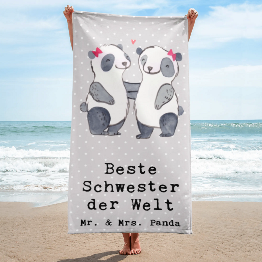 XL bath towel panda best sister in the world XL bath towel, luxury bath sheet, spa towel, oversized towel, large beach towel, extra large swim towel, for, thank you, gift, giving, birthday, birthday present, gift idea, souvenir, make you happy, gift tip, Sisters, Sister, Best, Trifle, Daughter, Children, Gift, Family, Siblings, Love
