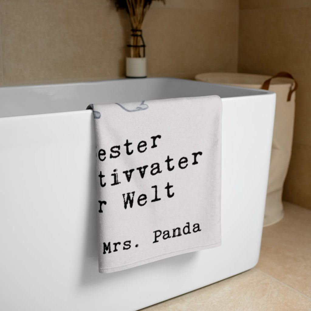 XL bath towel panda Best adoptive father in the world luxury bath sheet, spa towel, large beach towel, oversized towel, extra large swim towel, XL bath towel, for, thank you, gift, giving, birthday, birthday present, gift idea, souvenir, make you happy, gift tip, adopted, adoption, adoptive father