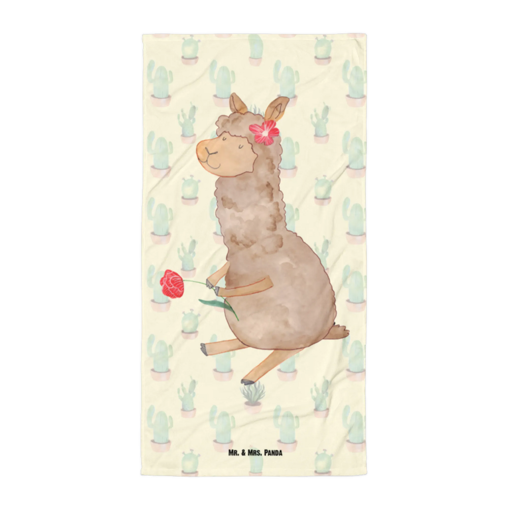 XL bath towel alpaca flower oversized towel, XL bath towel, large beach towel, luxury bath sheet, extra large swim towel, spa towel, alpaca, llama, pako, camel, Peru, animal, favourite animal, Alpaca, flower, llamas