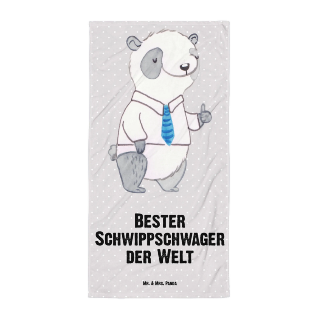 XL bath towel panda Best brother-in-law in the world large beach towel, oversized towel, spa towel, luxury bath sheet, XL bath towel, extra large swim towel, for, thank you, gift, giving, birthday, birthday present, gift idea, souvenir, make you happy, gift tip, brother-in-law, Schwippschwager, family, relatives, Schwibschwager, spouse&#39;s brother-in-law, married