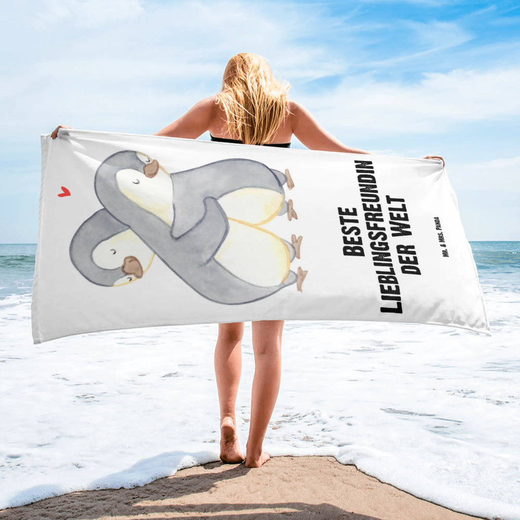 XL bath towel penguin Best favorite friend in the world extra large swim towel, spa towel, luxury bath sheet, large beach towel, oversized towel, XL bath towel, for, thank you, gift, giving, birthday, birthday present, gift idea, souvenir, make you happy, gift tip, darling, best friend, partner, girlfriend, love, heart, bae, favorite person, Favorite friend