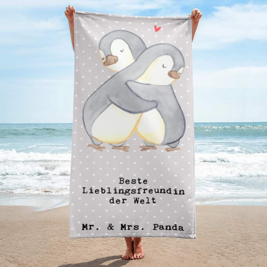 XL bath towel penguin Best favorite friend in the world extra large swim towel, spa towel, luxury bath sheet, large beach towel, oversized towel, XL bath towel, for, thank you, gift, giving, birthday, birthday present, gift idea, souvenir, make you happy, gift tip, darling, best friend, partner, girlfriend, love, heart, bae, favorite person, Favorite friend
