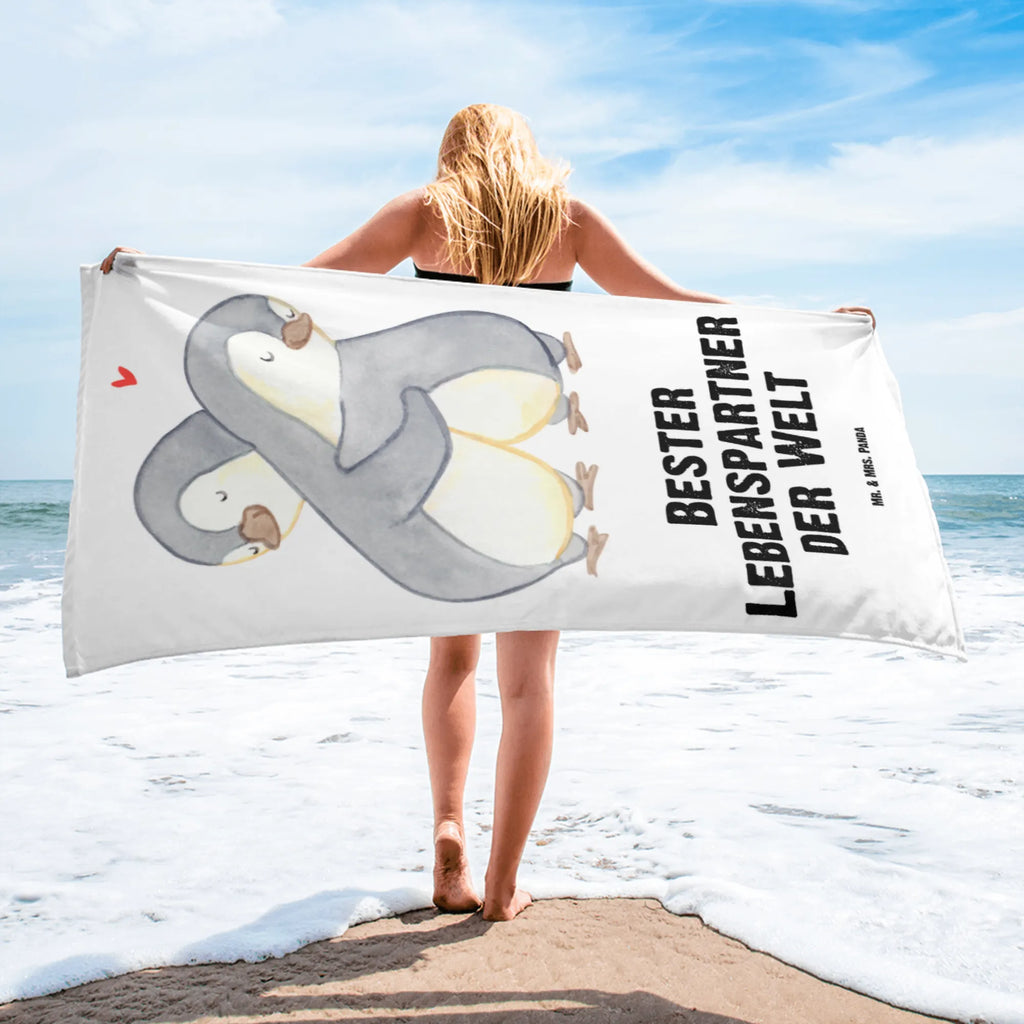 XL bath towel penguin Best life partner in the world large beach towel, extra large swim towel, luxury bath sheet, oversized towel, XL bath towel, spa towel, for, thank you, gift, giving, birthday, birthday present, gift idea, souvenir, make you happy, gift tip, wedding anniversary, Life partner, husband, love, in love, partner, girlfriend, wife, spouse, boyfriend