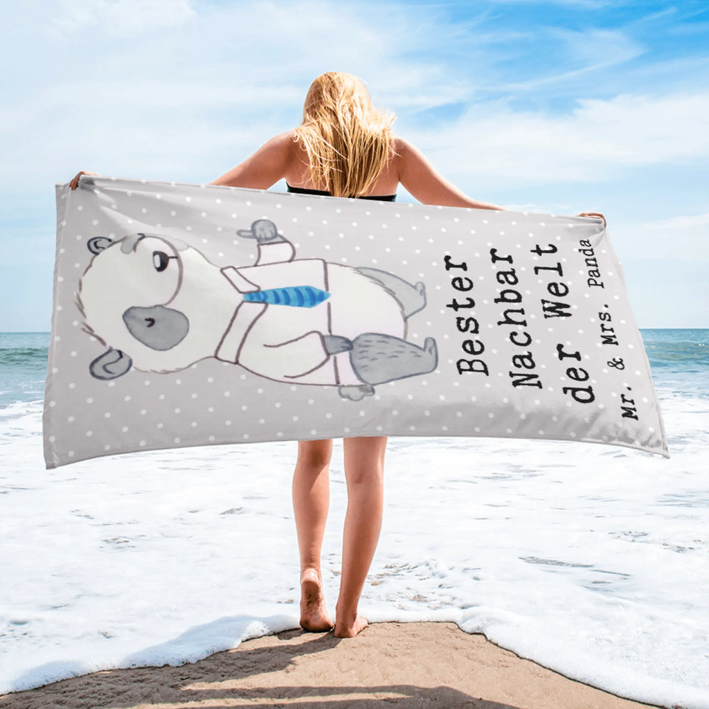 XL bath towel panda Best neighbor in the world luxury bath sheet, XL bath towel, large beach towel, extra large swim towel, spa towel, oversized towel, for, thank you, gift, giving, birthday, birthday present, gift idea, souvenir, make you happy, gift tip, Resident, Neighbor, Friend, Thank You, Neighbors, Neighborhood, Friendship, Adjacent