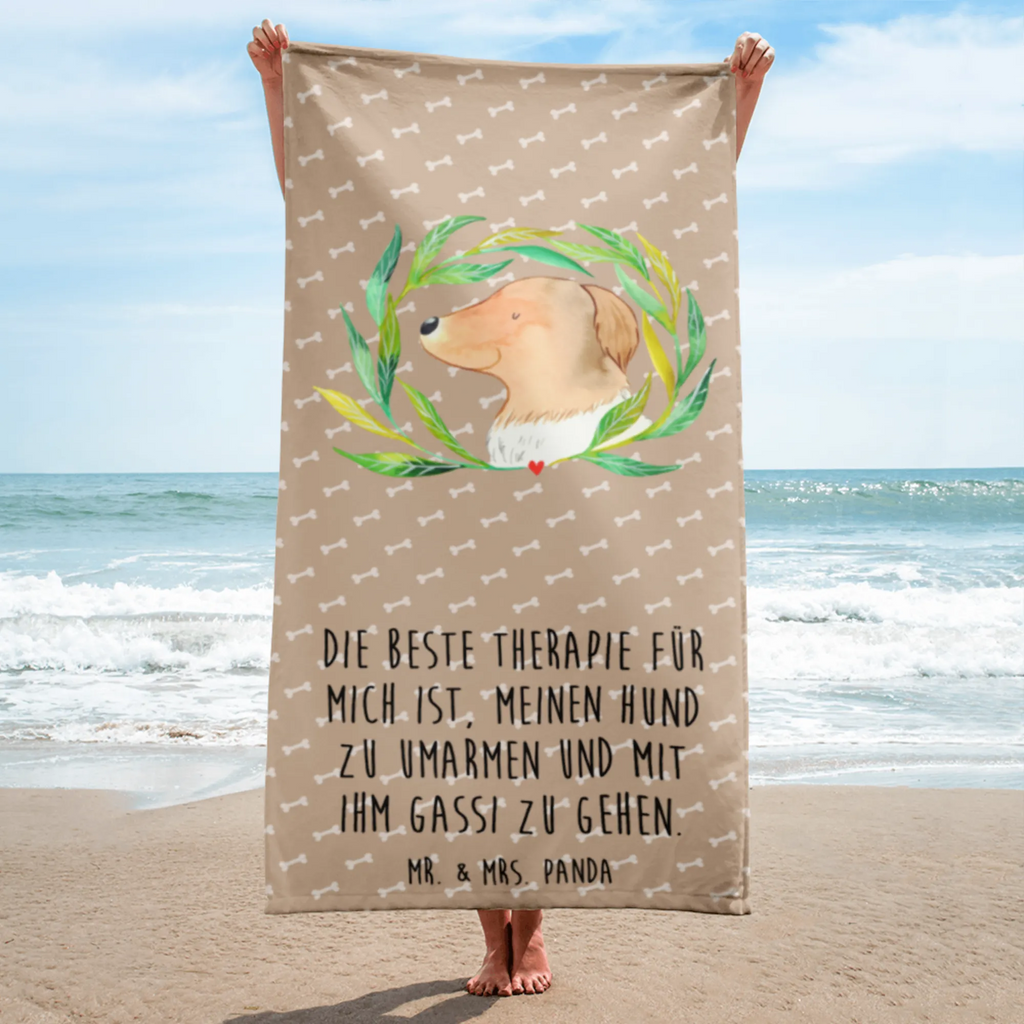 XL ręcznik kąpielowy pies kwiaty Pies, motyw psa, zwierzę domowe, rasa psa, miłośnik zwierząt, właściciel psa, powiedzenia