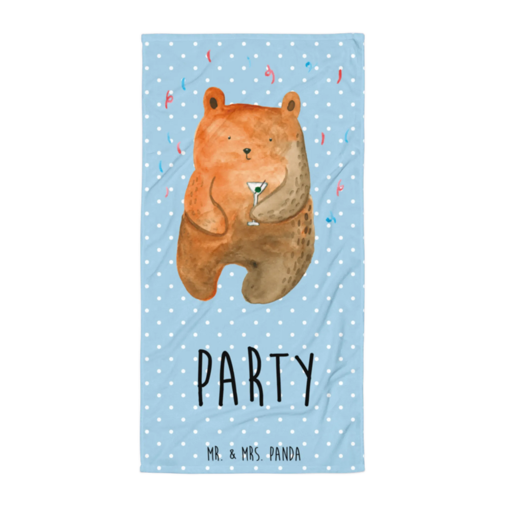 XL bath towel bear party extra large swim towel, XL bath towel, luxury bath sheet, large beach towel, spa towel, oversized towel, bear, teddy, teddy bear, cuddly toy, Funny, Celebrate, Birthday, Partying, Birthday present, Bring a present, Present, Good mood, Party