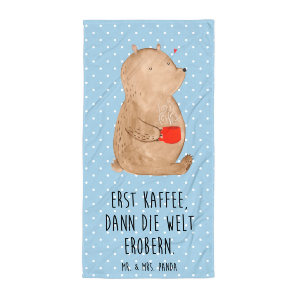 XL bath towel bear Coffee
