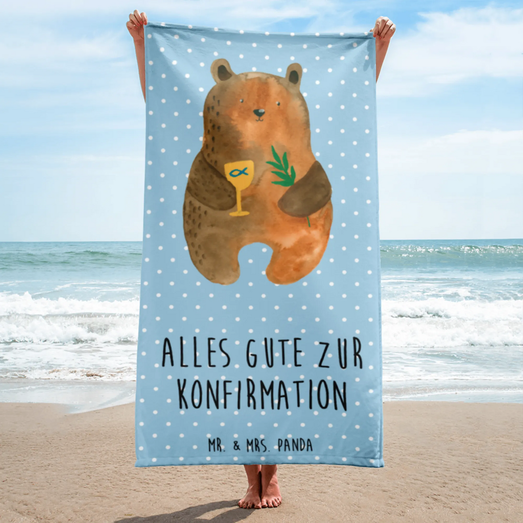 XL bath towel bear confirmation extra large swim towel, spa towel, XL bath towel, large beach towel, luxury bath sheet, oversized towel, bear, teddy, teddy bear, cuddly toy, service, confirmation, evangelic, church