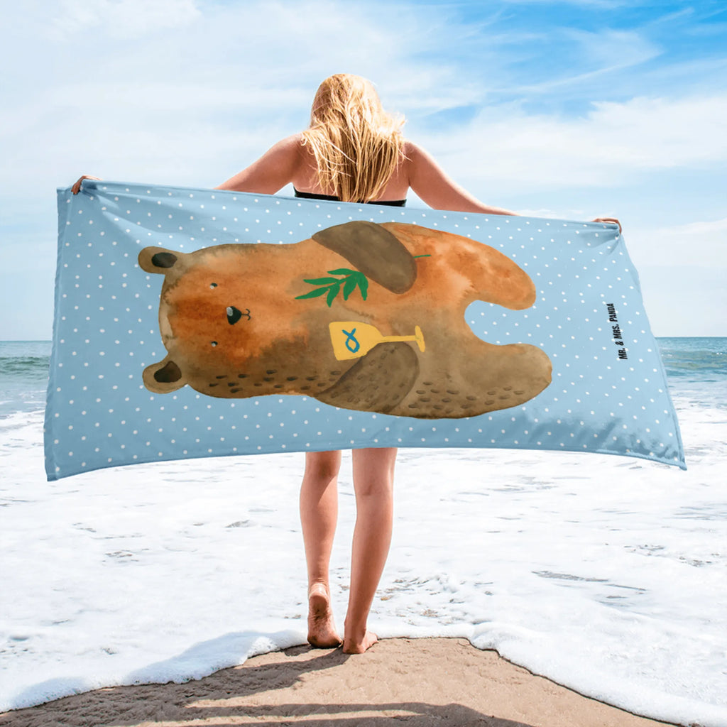 XL bath towel bear confirmation extra large swim towel, spa towel, XL bath towel, large beach towel, luxury bath sheet, oversized towel, bear, teddy, teddy bear, cuddly toy, service, confirmation, evangelic, church