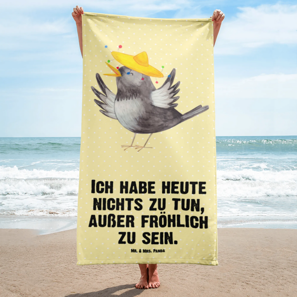 XL bath towel Crow sombrero XL bath towel, spa towel, large beach towel, oversized towel, luxury bath sheet, extra large swim towel, small animals, cute, funny, cute animal motives, hand drawn, small world, funny sayings, good mood, happy, gifts, gift ideas, special gifts, animal lover, card, Saying positive, Raven, Happiness Saying, Bird, Birds, Magpie, Be happy, Motivation