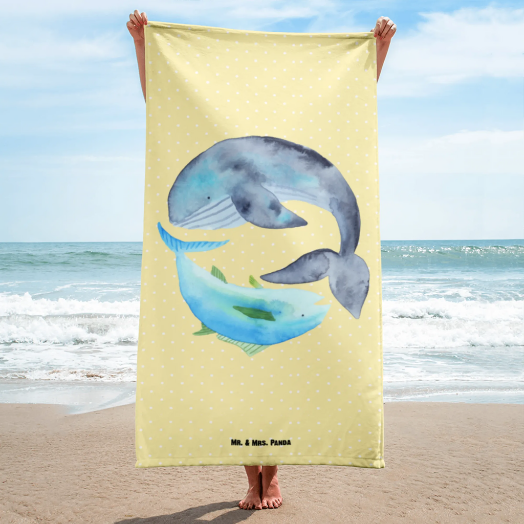 XL ręcznik kąpielowy wieloryb tuńczyk Motywy zwierzęce, dobra energia, zabawne powiedzonka, zwierzęta