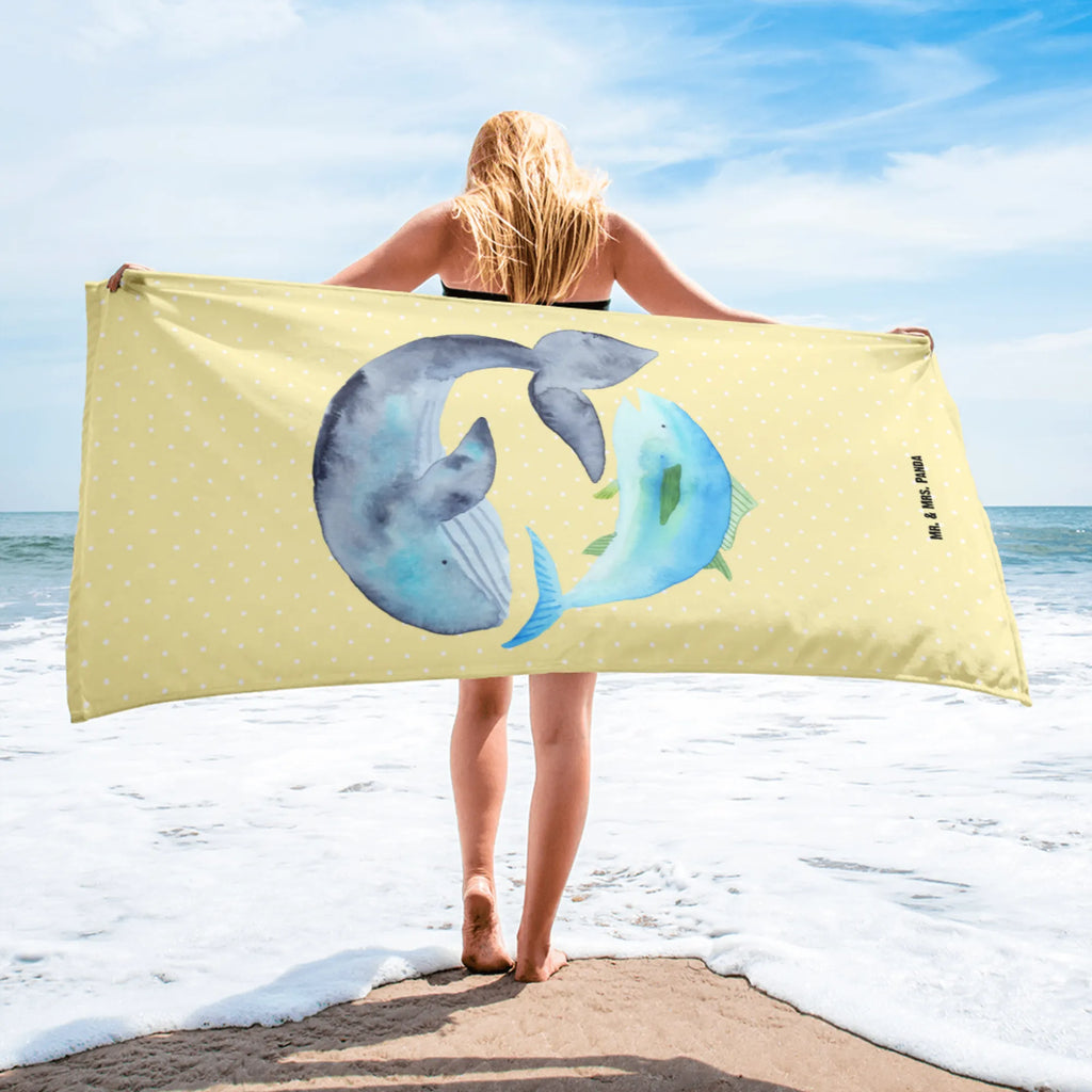 XL ręcznik kąpielowy wieloryb tuńczyk Motywy zwierzęce, dobra energia, zabawne powiedzonka, zwierzęta