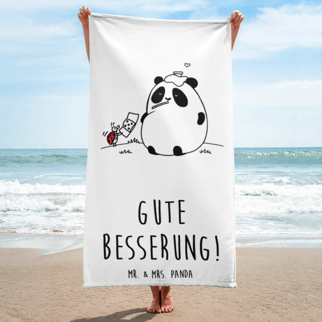 XL bath towel Panda Get well soon spa towel, XL bath towel, luxury bath sheet, large beach towel, extra large swim towel, oversized towel