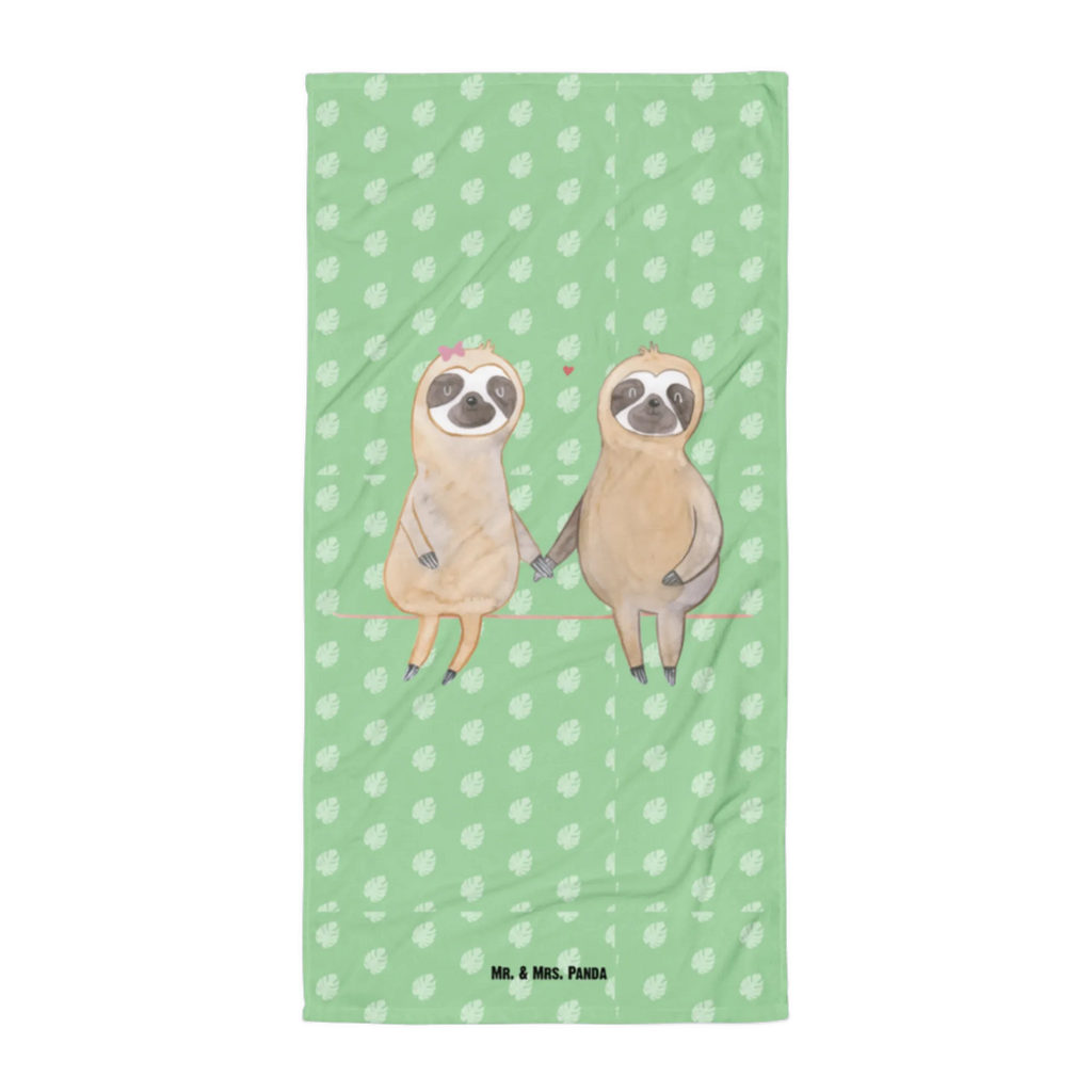 XL bath towel sloth pair spa towel, oversized towel, large beach towel, extra large swim towel, luxury bath sheet, XL bath towel, Sloth, sloth, trend animal, lazy, engaged, relax, in love, together, lovers, favourite animal, sloth love, love, sloth couple