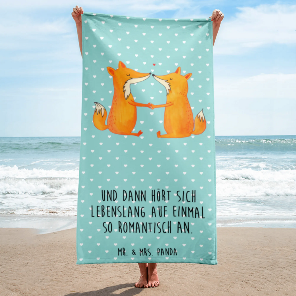 XL ręcznik kąpielowy lisy miłość Lis