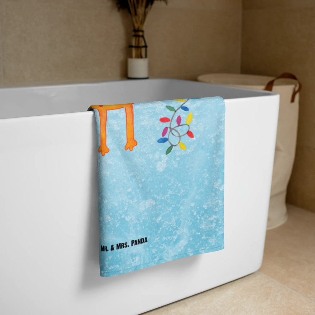 XL ręcznik kąpielowy lis Boże Narodzenie Zima, Boże Narodzenie, dekoracje świąteczne, Mikołaj, Adwent, Wigilia, zimowy motyw