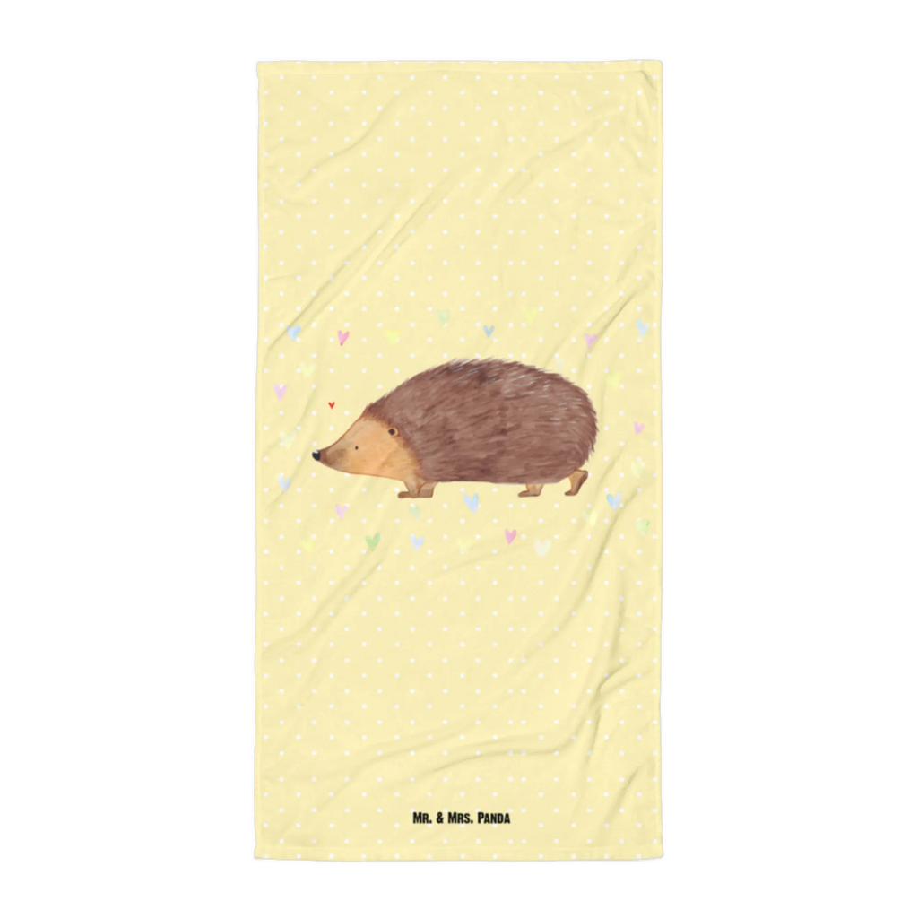XL bath towel Hedgehog hearts oversized towel, XL bath towel, large beach towel, extra large swim towel, spa towel, luxury bath sheet, small animals, cute, funny, cute animal motives, hand drawn, small world, funny sayings, good mood, happy, gifts, gift ideas, special gifts, animal lover, card, Love, hedgehog, heart, hearts, life, kiss, trust