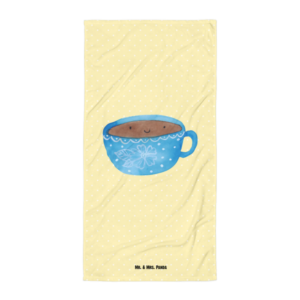 XL ręcznik kąpielowy Kawa kubek Motywy zwierzęce, dobra energia, zabawne powiedzonka, zwierzęta