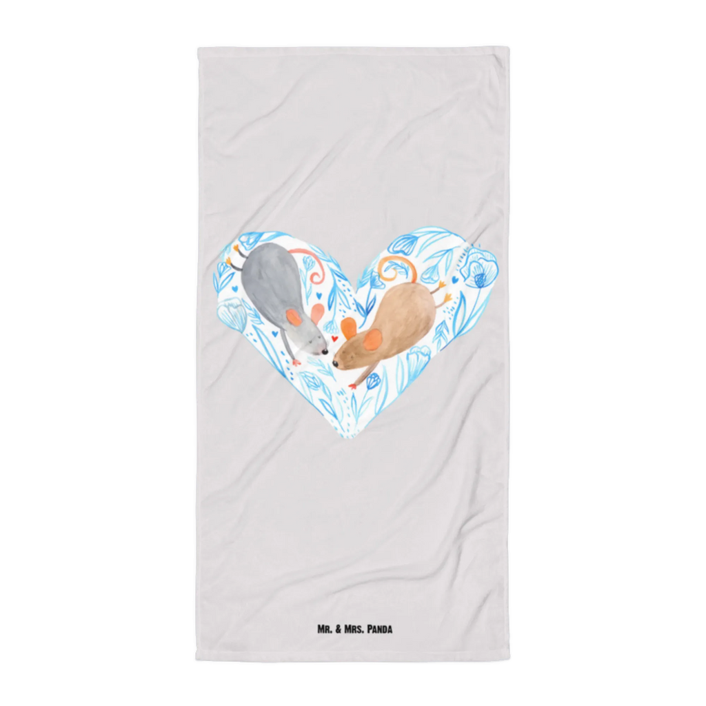 XL ręcznik kąpielowy Myszy serce Miłość, partner, przyjaciel, przyjaciółka, mąż, żona, wesele, zaręczyny, prośba o rękę, prezent miłosny, rocznica, dzień ślubu