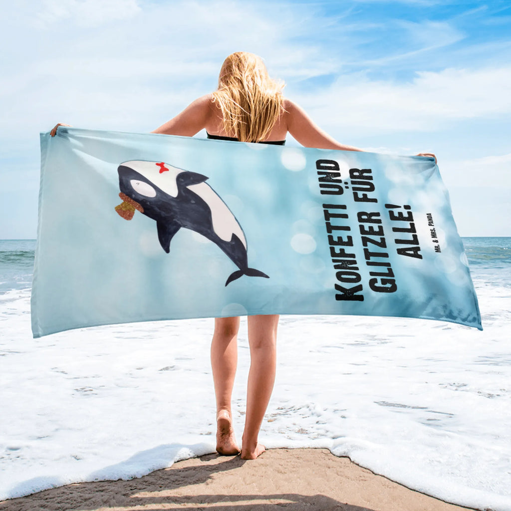 XL bath towel orca cylinder large beach towel, spa towel, extra large swim towel, oversized towel, luxury bath sheet, XL bath towel, Seafood, aquatic animals, ocean, sea, fish, shells, corals, reef, whale, narwhal, sea urchin, lobster, platypus, turtle, manatee, crocodile, orca, shrimp, gifts for seafood lovers, water world, underwater animals, underwater world, vacation, deep sea, seafood fans, gift ideas, seafood decoration, seafood posters, birthday, congratulations, party, feast, glitter, confetti, celebration