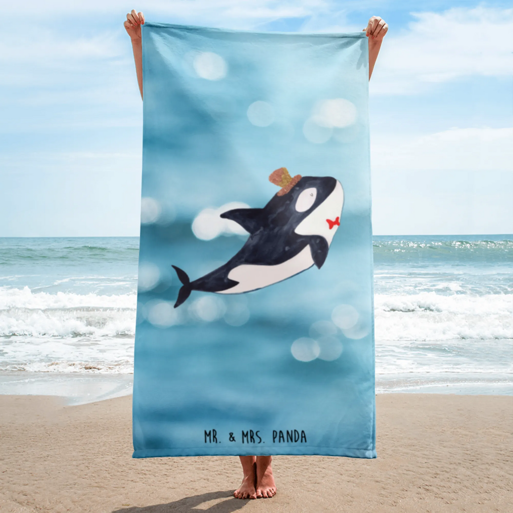 XL bath towel orca cylinder large beach towel, spa towel, extra large swim towel, oversized towel, luxury bath sheet, XL bath towel, Seafood, aquatic animals, ocean, sea, fish, shells, corals, reef, whale, narwhal, sea urchin, lobster, platypus, turtle, manatee, crocodile, orca, shrimp, gifts for seafood lovers, water world, underwater animals, underwater world, vacation, deep sea, seafood fans, gift ideas, seafood decoration, seafood posters, birthday, congratulations, party, feast, glitter, confetti, celebration