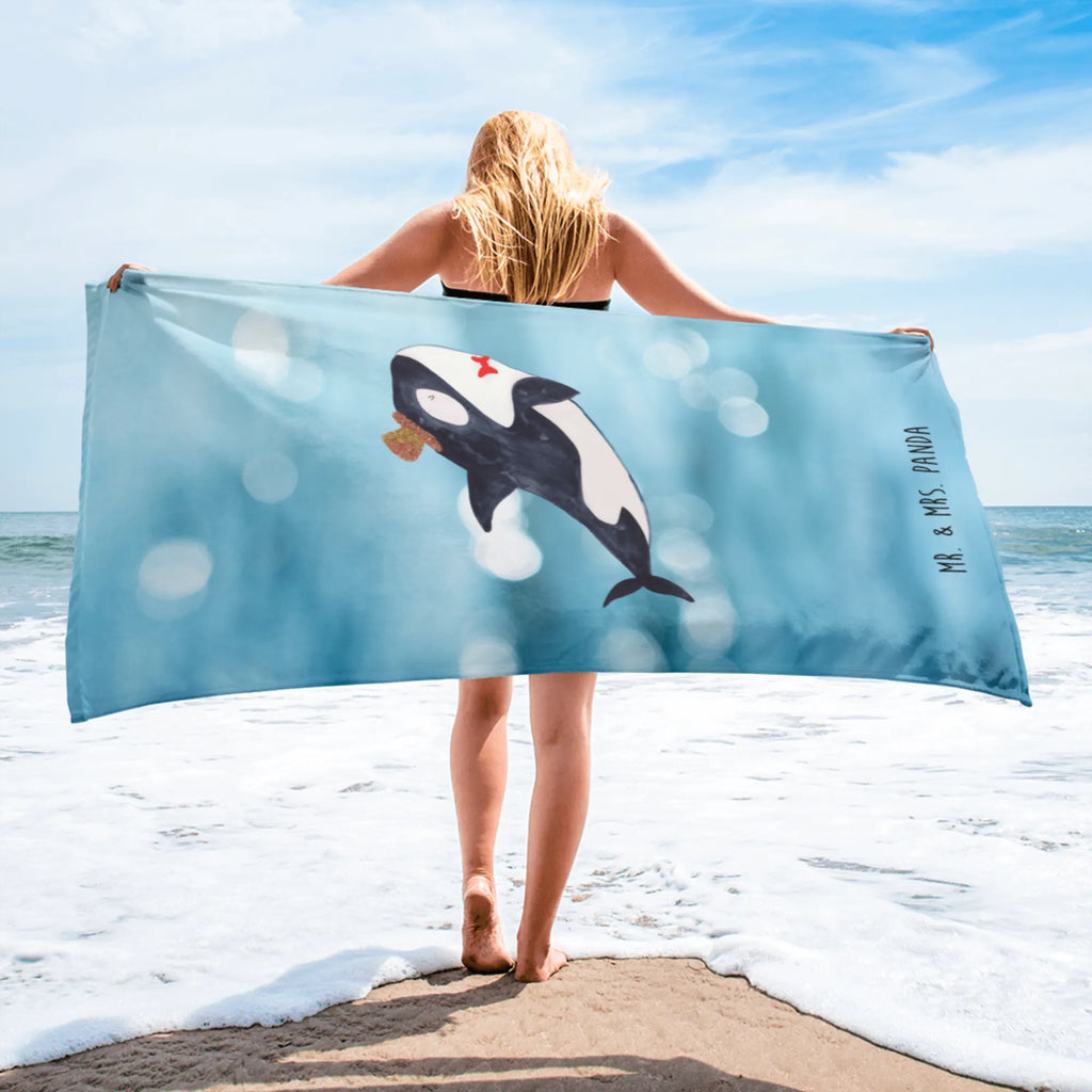 XL bath towel orca cylinder large beach towel, spa towel, extra large swim towel, oversized towel, luxury bath sheet, XL bath towel, Seafood, aquatic animals, ocean, sea, fish, shells, corals, reef, whale, narwhal, sea urchin, lobster, platypus, turtle, manatee, crocodile, orca, shrimp, gifts for seafood lovers, water world, underwater animals, underwater world, vacation, deep sea, seafood fans, gift ideas, seafood decoration, seafood posters, birthday, congratulations, party, feast, glitter, confetti, celebration