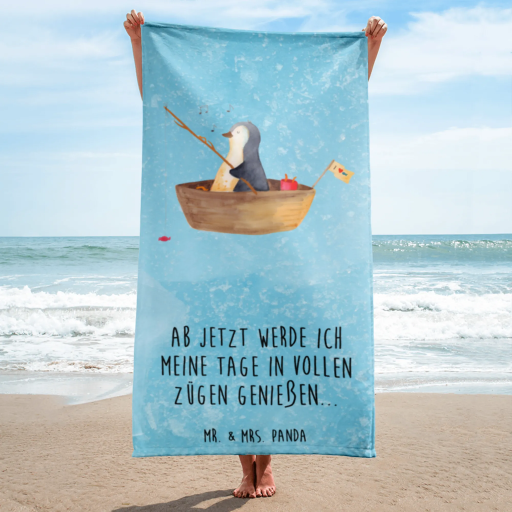 XL bath towel Penguin fishing boat luxury bath sheet, spa towel, large beach towel, oversized towel, extra large swim towel, XL bath towel, Penguin, North Pole, Winter, Penguins, gift idea heartache, motivation, separation, boat, life, fishing, new start, new beginning, divorce, fishing boat, love of life, enjoy, penguins