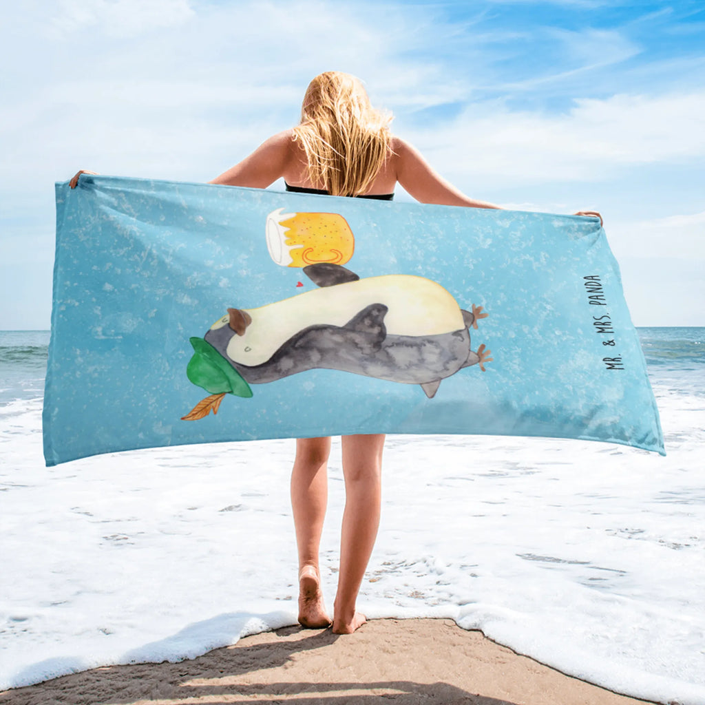 XL bath towel Penguin Beer extra large swim towel, oversized towel, XL bath towel, luxury bath sheet, spa towel, large beach towel, Penguin, North Pole, Winter, Penguins, penguins, beer, Oktoberfest