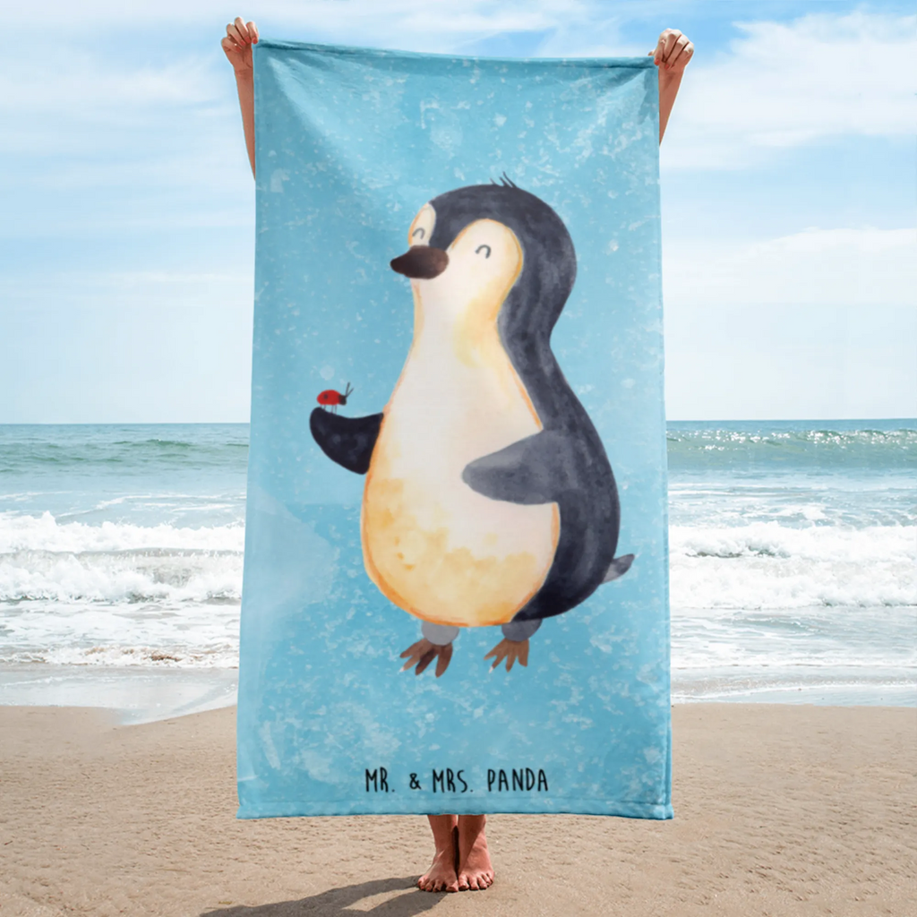 XL bath towel Penguin ladybug oversized towel, XL bath towel, extra large swim towel, spa towel, large beach towel, luxury bath sheet, Penguin, North Pole, Winter, Penguins, joy of life, love, happiness, joy, ladybird, penguins, wonder