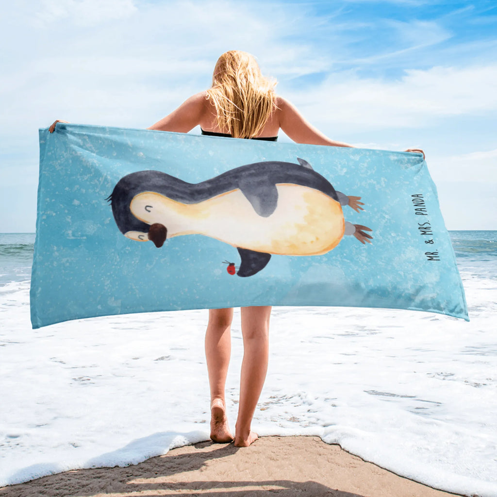 XL bath towel Penguin ladybug oversized towel, XL bath towel, extra large swim towel, spa towel, large beach towel, luxury bath sheet, Penguin, North Pole, Winter, Penguins, joy of life, love, happiness, joy, ladybird, penguins, wonder