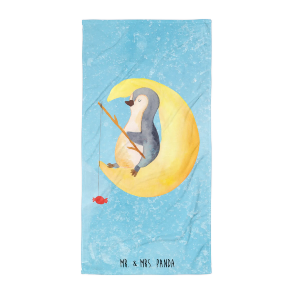 XL bath towel Penguin moon luxury bath sheet, spa towel, extra large swim towel, oversized towel, large beach towel, XL bath towel, Penguin, North Pole, Winter, Penguins, bedroom, night's rest, sleep, guest room, insomnia, penguins, falling asleep, saying