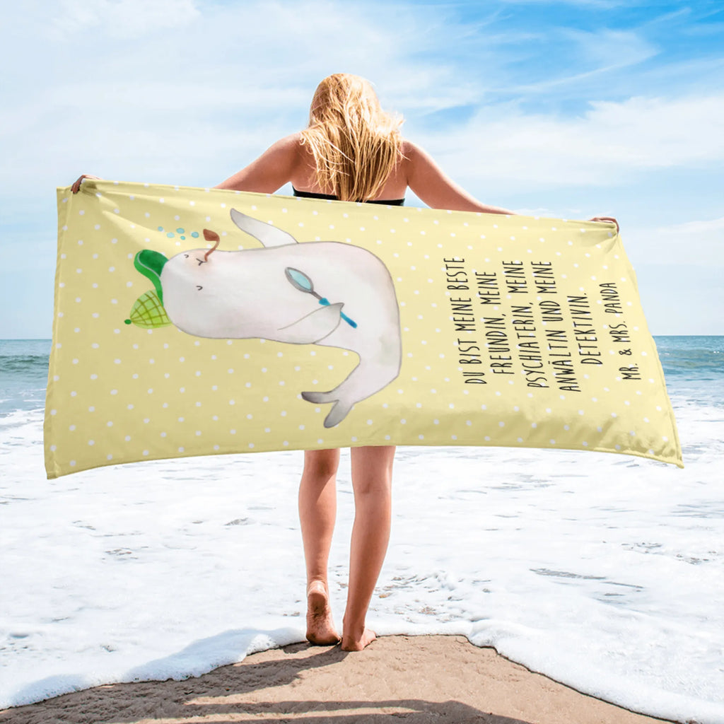 XL ręcznik kąpielowy foka Sherlock Motywy zwierzęce, dobra energia, zabawne powiedzonka, zwierzęta