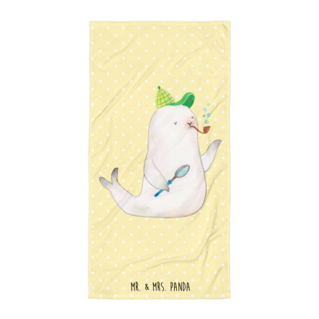 XL ręcznik kąpielowy foka Sherlock Motywy zwierzęce, dobra energia, zabawne powiedzonka, zwierzęta