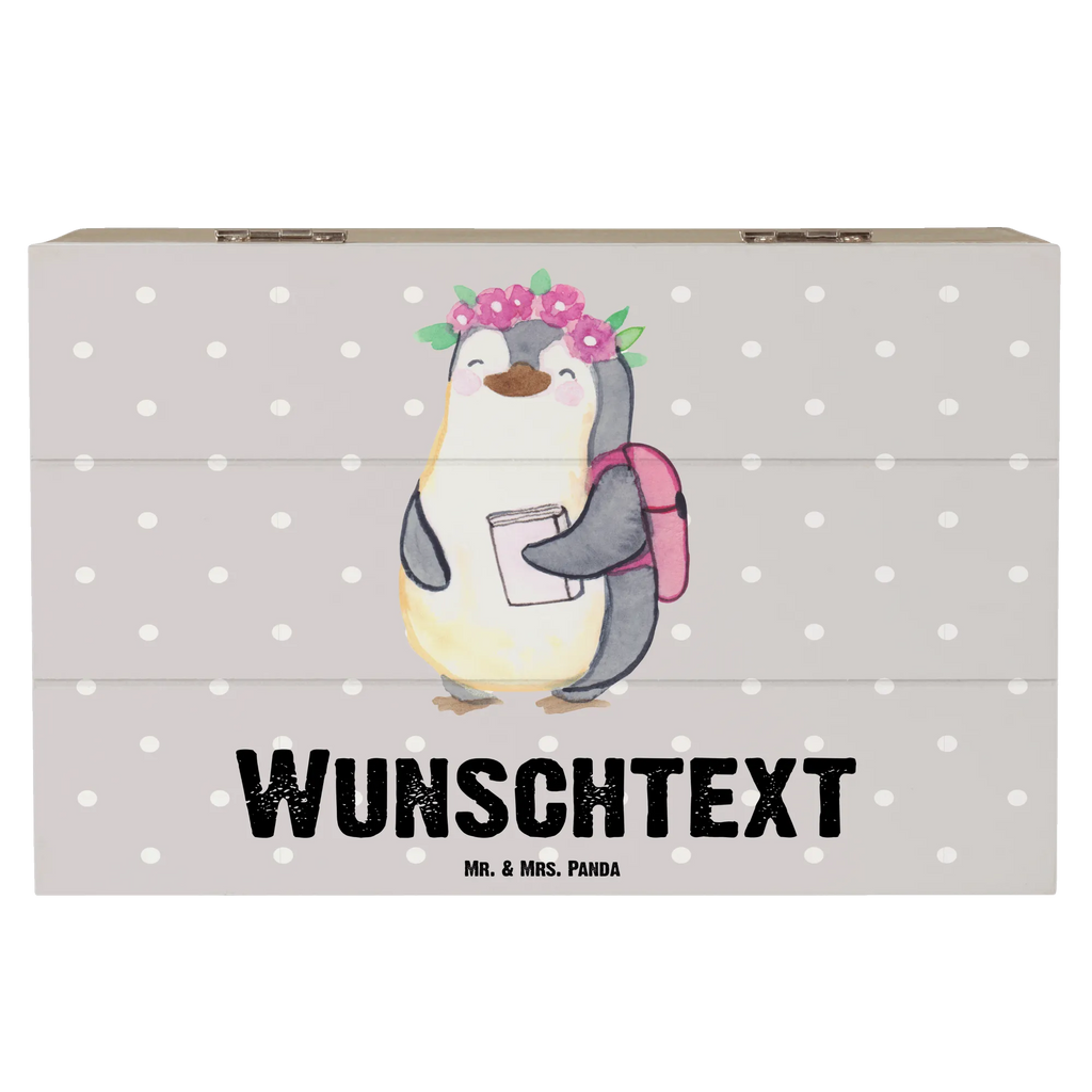 Personalised wooden chest penguin Best granddaughter in the world for, thank you, gift, giving, birthday, birthday present, gift idea, souvenir, make you happy, gift tip, grandma, grandchild, Granddaughter, christening, grandpa, granddaughter, child from daughter, child from son