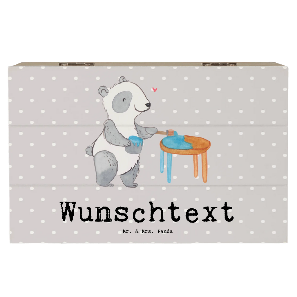 Personalizowane drewniane pudełko Panda Renowacja mebli Prezent, Sport, Dyscyplina sportowa, Hobby, Darować, Dziękuję, Dzięki, Wyróżnienie, Wygrana, Sportowiec