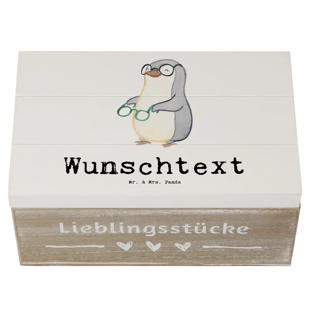 Personalised wooden chest optician Heart gift, gift idea, best, farewell gift, passing exam, anniversary, retirement, promotion, job start, sayings, funny, profession