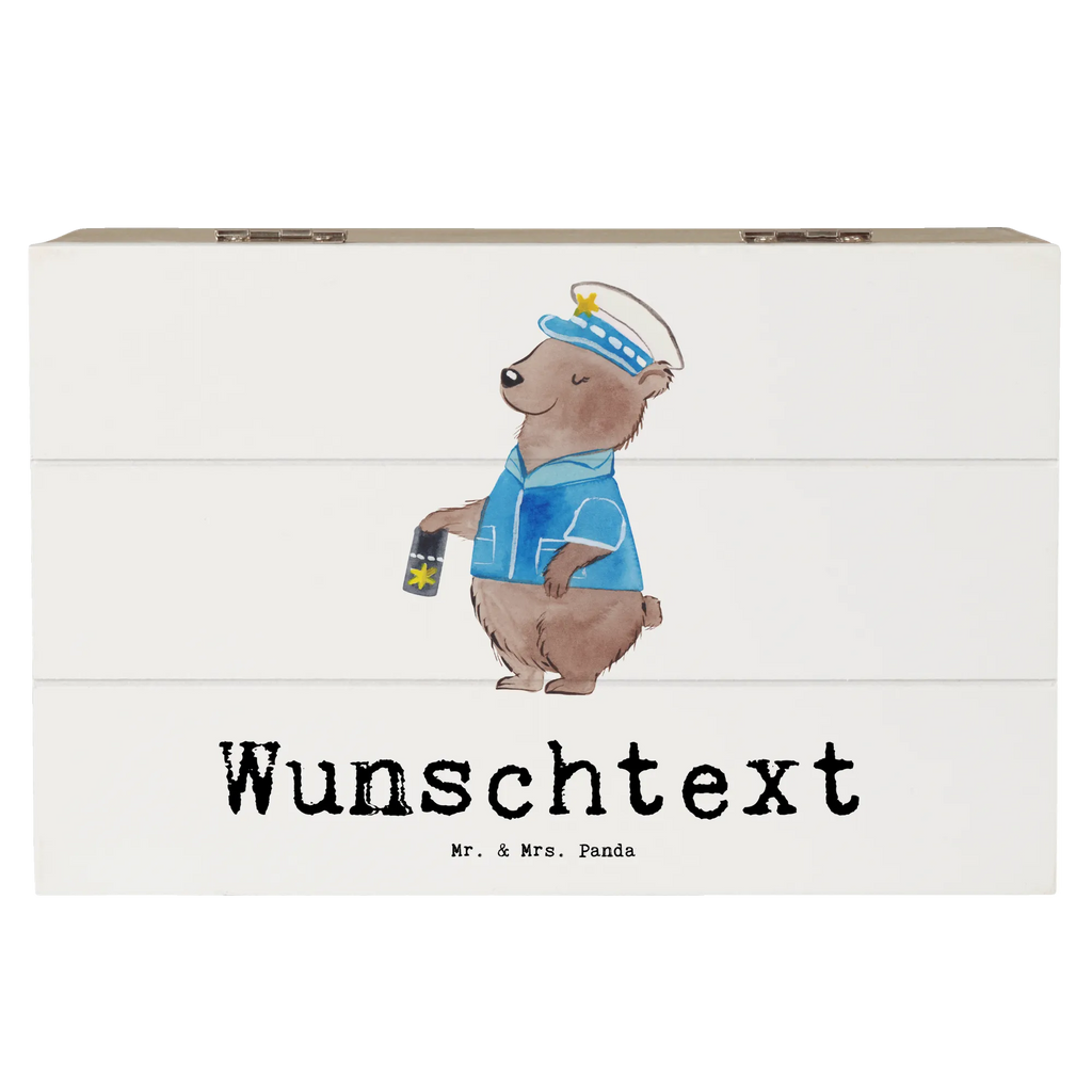 Personalised wooden chest Policewoman heart gift, gift idea, best, farewell gift, passing exam, anniversary, retirement, promotion, job start, sayings, funny, profession