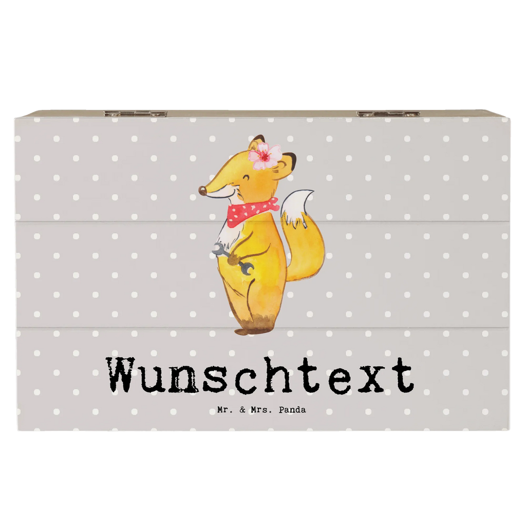 Personalised wooden chest Automotive Mechatronics Technician Heart gift, gift idea, best, farewell gift, passing exam, anniversary, retirement, promotion, job start, sayings, funny, profession