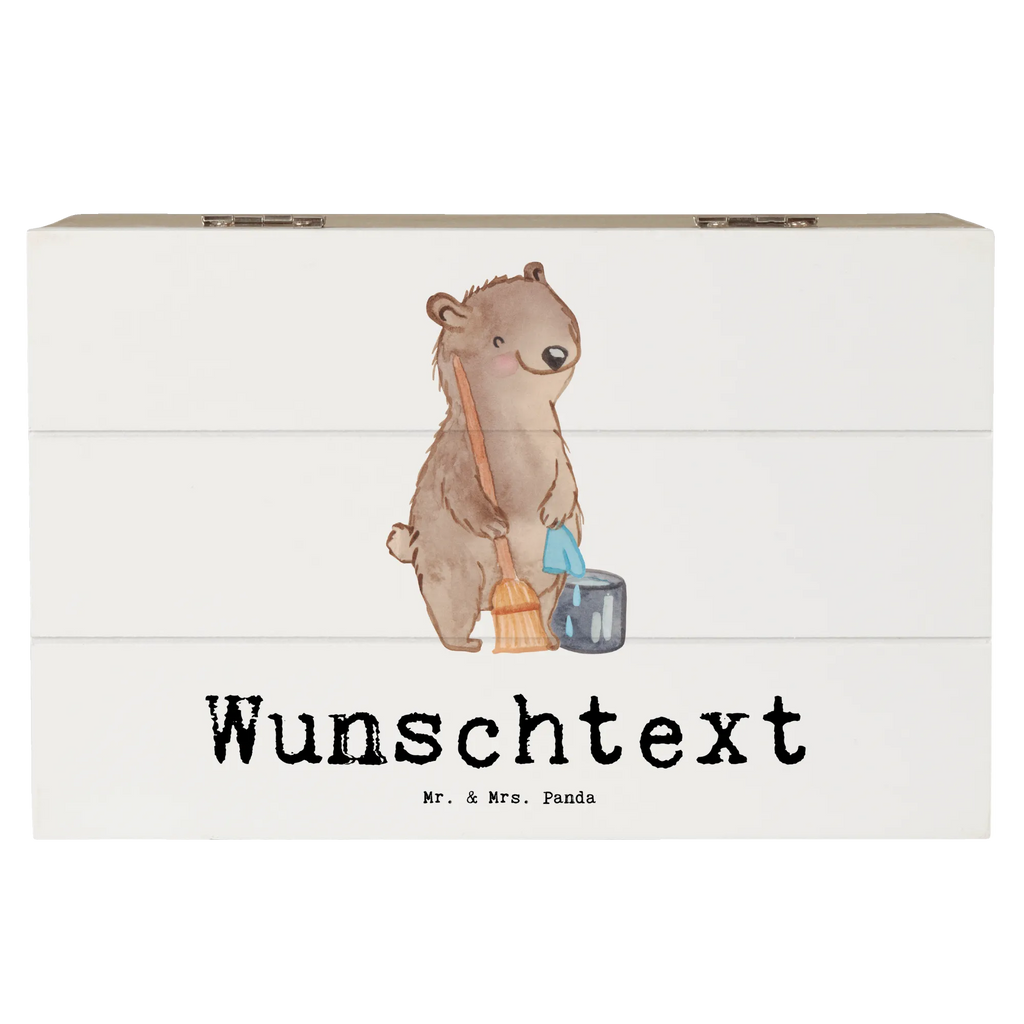 Personalizowane drewniane pudełko Sprzątaczka serce Zawód, Wykształcenie, Jubileusz, Pożegnanie, Emerytura, Kolega, Koleżanka, Prezent, Dawać, Pracownik, Współpracownik, Firma, Dziękuję, Dziękuję bardzo