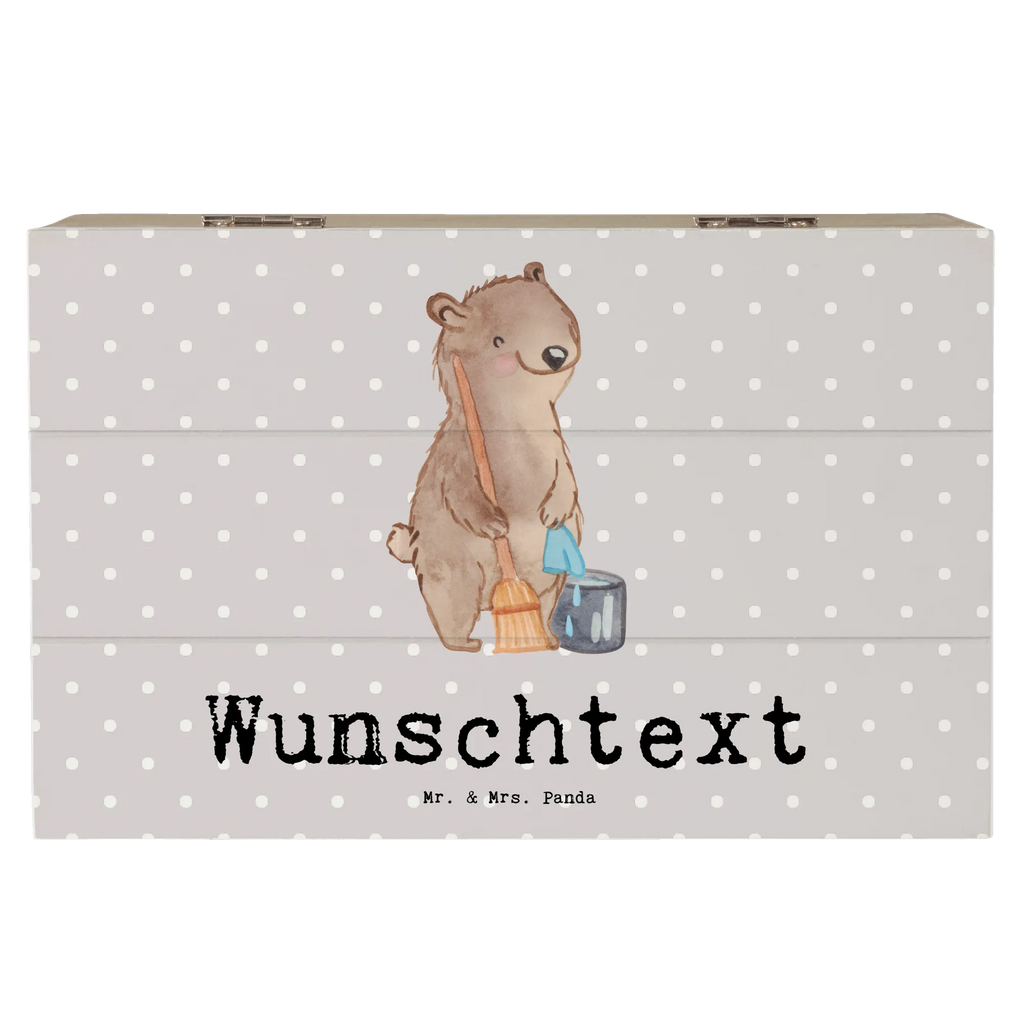 Personalizowane drewniane pudełko Sprzątaczka serce Zawód, Wykształcenie, Jubileusz, Pożegnanie, Emerytura, Kolega, Koleżanka, Prezent, Dawać, Pracownik, Współpracownik, Firma, Dziękuję, Dziękuję bardzo