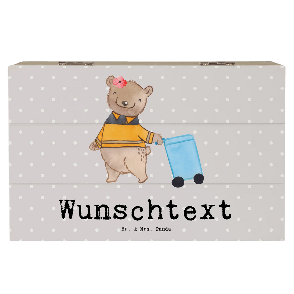 Personalised wooden chest Specialist - Circular Economy and Waste Management Heart gift, gift idea, best, farewell gift, passing exam, anniversary, retirement, promotion, job start, sayings, funny, profession